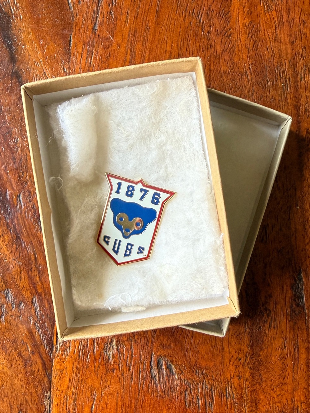 Chicago Cubs Collector 1876 Enamel Pin - Blue Red and White